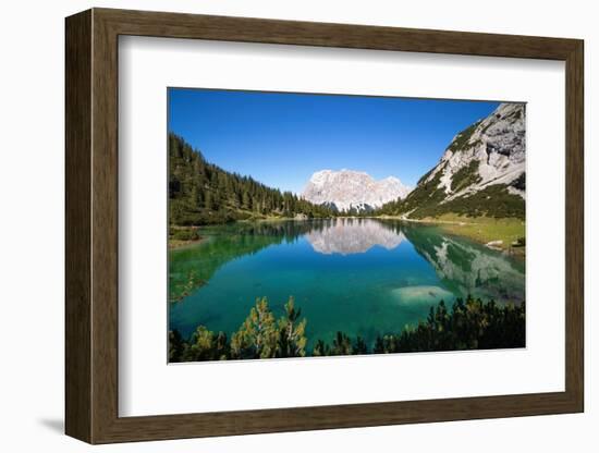 View over Lake Seebensee, Alps, Tirol, Austria-Konrad Wothe-Framed Photographic Print