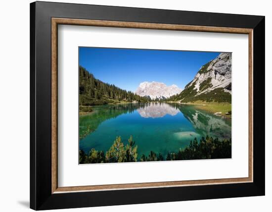 View over Lake Seebensee, Alps, Tirol, Austria-Konrad Wothe-Framed Photographic Print