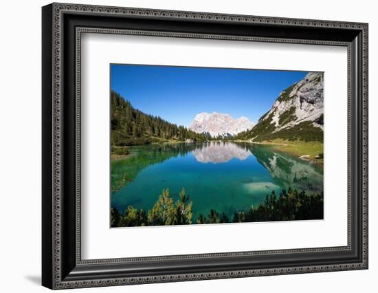 View over Lake Seebensee, Alps, Tirol, Austria-Konrad Wothe-Framed Photographic Print