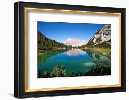 View over Lake Seebensee, Alps, Tirol, Austria-Konrad Wothe-Framed Photographic Print