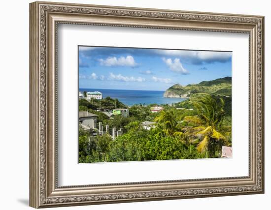 View over Little Bay, Montserrat, British Overseas Territory, West Indies, Caribbean, Central Ameri-Michael Runkel-Framed Photographic Print