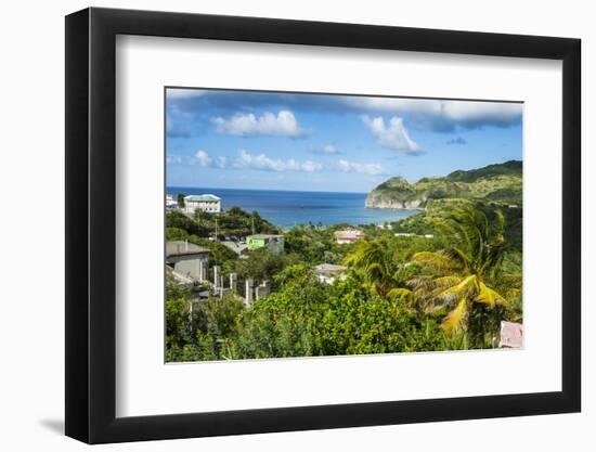 View over Little Bay, Montserrat, British Overseas Territory, West Indies, Caribbean, Central Ameri-Michael Runkel-Framed Photographic Print