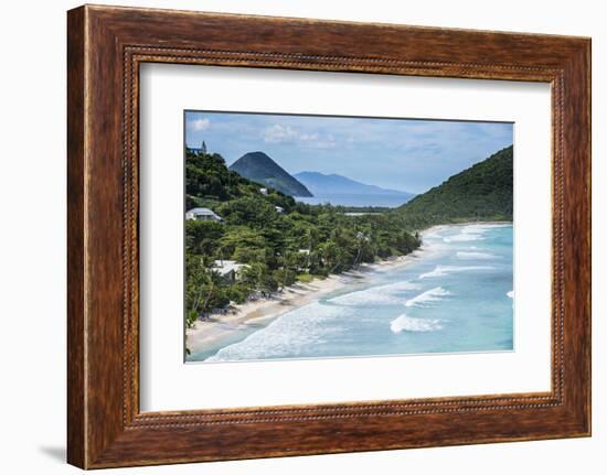 View over Long Beach, Tortola, British Virgin Islands, West Indies, Caribbean, Central America-Michael Runkel-Framed Photographic Print