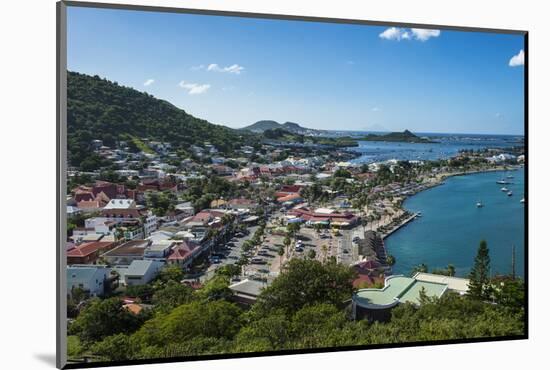 View over Marigot from Fort St. Louis, St. Martin, French territory, West Indies, Caribbean, Centra-Michael Runkel-Mounted Photographic Print