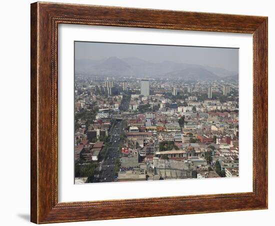 View over Mexico City Center, Mexico City, Mexico, North America-Wendy Connett-Framed Photographic Print