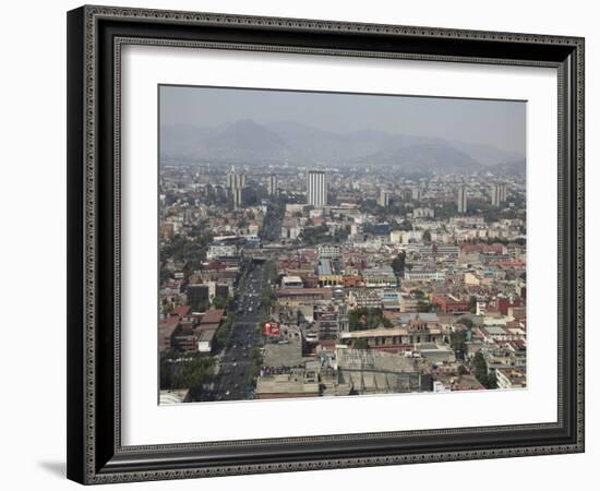 View over Mexico City Center, Mexico City, Mexico, North America-Wendy Connett-Framed Photographic Print