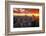 View over Midtown Manhattan skyline at sunset from the Top of the Rock, New York, USA-Stefano Politi Markovina-Framed Photographic Print