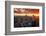 View over Midtown Manhattan skyline at sunset from the Top of the Rock, New York, USA-Stefano Politi Markovina-Framed Photographic Print