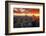 View over Midtown Manhattan skyline at sunset from the Top of the Rock, New York, USA-Stefano Politi Markovina-Framed Photographic Print