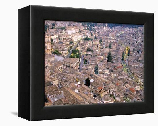 View over Modica, Sicily, Italy-Demetrio Carrasco-Framed Premier Image Canvas