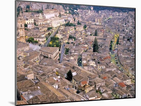 View over Modica, Sicily, Italy-Demetrio Carrasco-Mounted Photographic Print