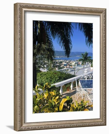 View over Montego Bay, Jamaica-Doug Pearson-Framed Photographic Print