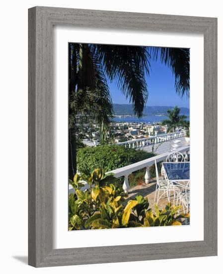 View over Montego Bay, Jamaica-Doug Pearson-Framed Photographic Print