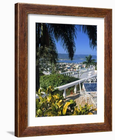 View over Montego Bay, Jamaica-Doug Pearson-Framed Photographic Print