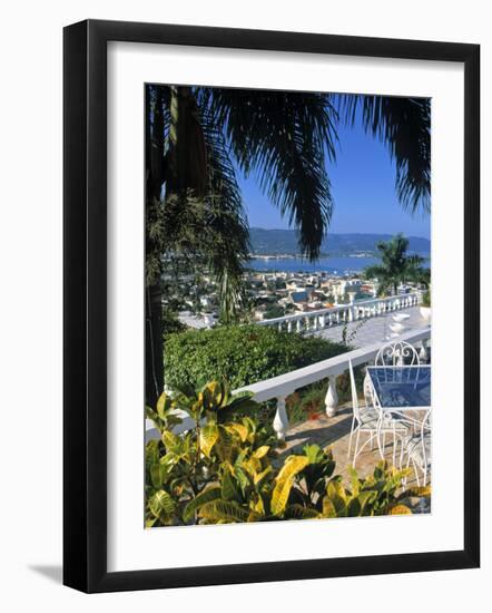 View over Montego Bay, Jamaica-Doug Pearson-Framed Photographic Print