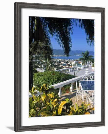 View over Montego Bay, Jamaica-Doug Pearson-Framed Photographic Print