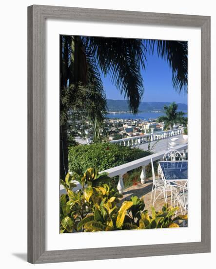 View over Montego Bay, Jamaica-Doug Pearson-Framed Photographic Print