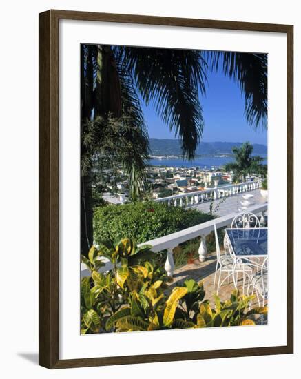 View over Montego Bay, Jamaica-Doug Pearson-Framed Photographic Print