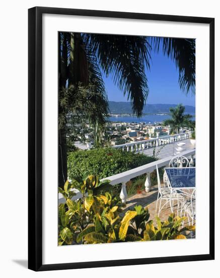 View over Montego Bay, Jamaica-Doug Pearson-Framed Photographic Print