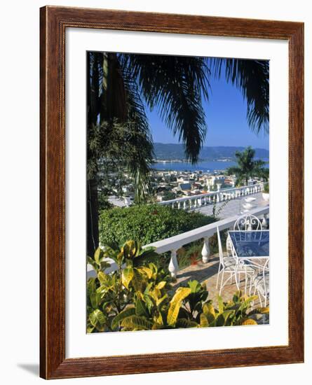 View over Montego Bay, Jamaica-Doug Pearson-Framed Photographic Print