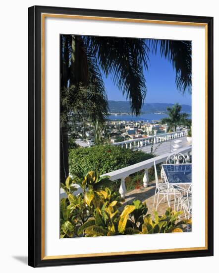 View over Montego Bay, Jamaica-Doug Pearson-Framed Photographic Print