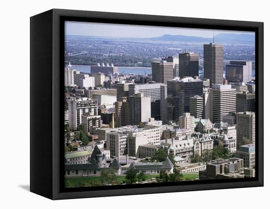 View Over Montreal from Mont Royal, Quebec, Canada-Ken Gillham-Framed Premier Image Canvas