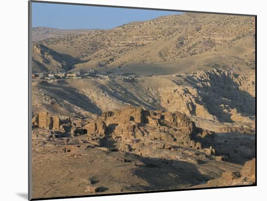 View Over Nabatean Tombs, Petra, Unesco World Heritage Site, Jordan, Middle East-Alison Wright-Mounted Photographic Print