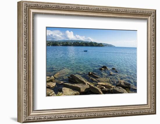 View over Nkhata Bay, Lake Malawi, Malawi, Africa-Michael Runkel-Framed Photographic Print