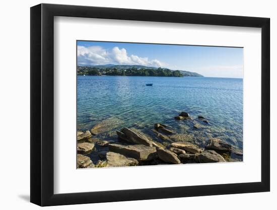 View over Nkhata Bay, Lake Malawi, Malawi, Africa-Michael Runkel-Framed Photographic Print