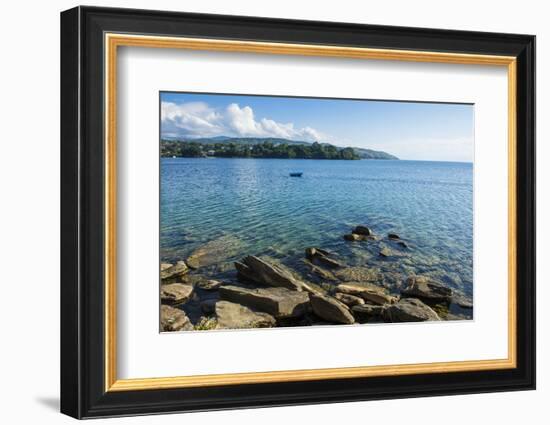 View over Nkhata Bay, Lake Malawi, Malawi, Africa-Michael Runkel-Framed Photographic Print