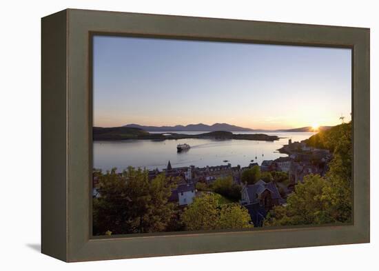 View over Oban Bay from Mccaig's Tower-Ruth Tomlinson-Framed Premier Image Canvas