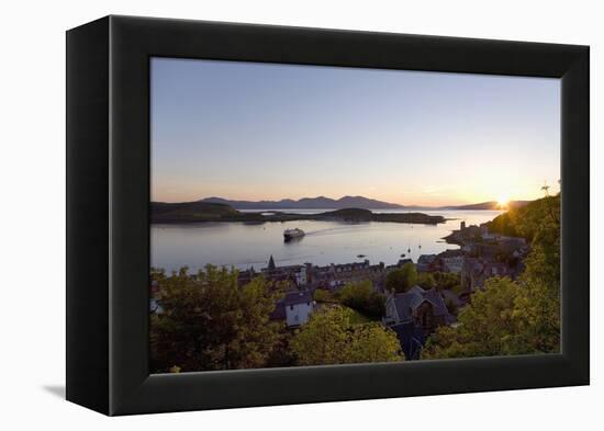 View over Oban Bay from Mccaig's Tower-Ruth Tomlinson-Framed Premier Image Canvas