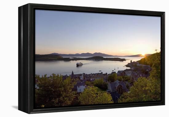 View over Oban Bay from Mccaig's Tower-Ruth Tomlinson-Framed Premier Image Canvas