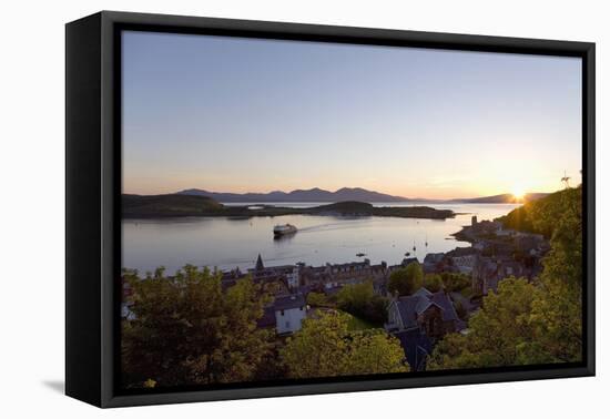 View over Oban Bay from Mccaig's Tower-Ruth Tomlinson-Framed Premier Image Canvas