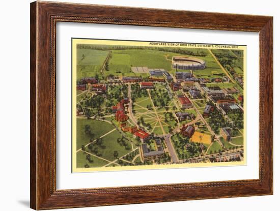 View over Ohio State University, Columbus, Ohio-null-Framed Art Print