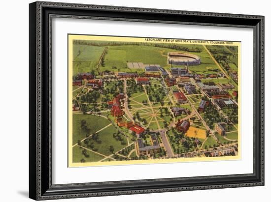 View over Ohio State University, Columbus, Ohio-null-Framed Art Print