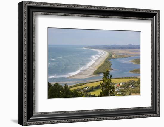 View over Okarito Lagoon from Okarito Trig, Okarito, Westland Tai Poutini National Park, West Coast-Ruth Tomlinson-Framed Photographic Print