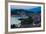 View over Old Town at Dusk, Cavtat, Dubrovnik Riviera, Dalmatian Coast, Dalmatia, Croatia, Europe-Frank Fell-Framed Photographic Print