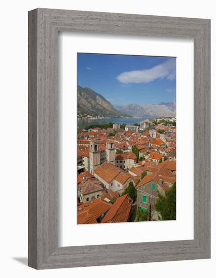 View over Old Town, Kotor, UNESCO World Heritage Site, Montenegro, Europe-Frank Fell-Framed Photographic Print