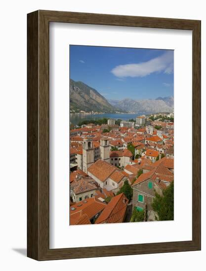 View over Old Town, Kotor, UNESCO World Heritage Site, Montenegro, Europe-Frank Fell-Framed Photographic Print