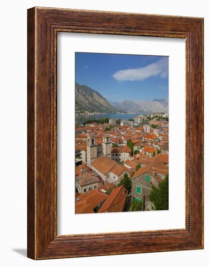 View over Old Town, Kotor, UNESCO World Heritage Site, Montenegro, Europe-Frank Fell-Framed Photographic Print