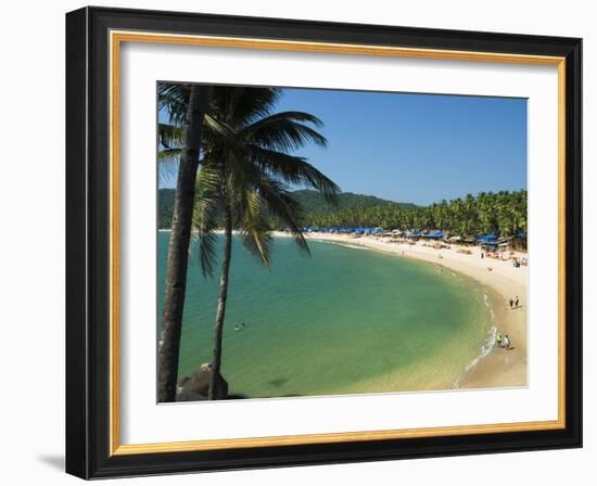 View over Palolem Beach, Palolem, Goa, India, Asia-Stuart Black-Framed Photographic Print