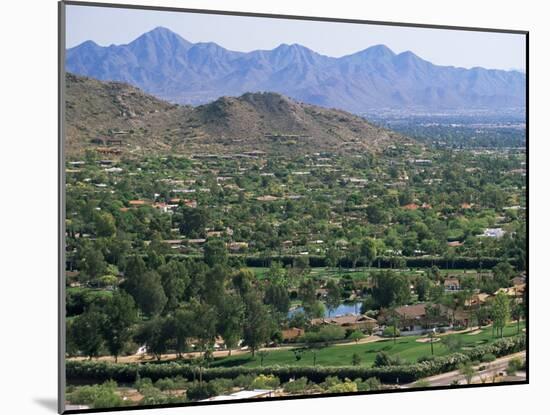 View Over Paradise Valley from the Slopes of Camelback Mountain, Phoenix, Arizona, USA-Ruth Tomlinson-Mounted Photographic Print