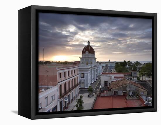 View Over Parque Jose Marti at Sunset From the Roof of the Hotel La Union, Cienfuegos, Cuba-Lee Frost-Framed Premier Image Canvas