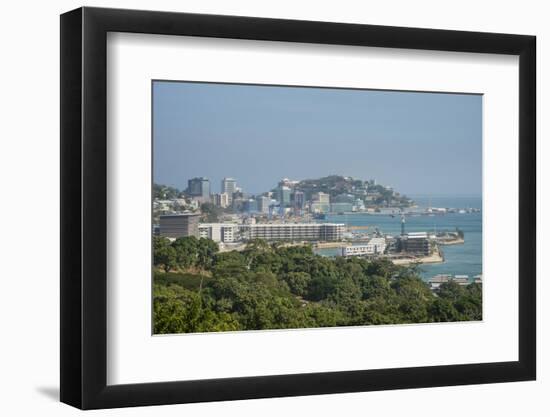 View over Port Moresby, Papua New Guinea, Pacific-Michael Runkel-Framed Photographic Print