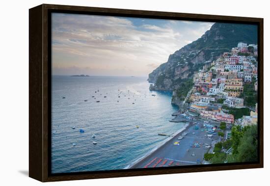 View over Positano, Costiera Amalfitana (Amalfi Coast), UNESCO World Heritage Site-Frank Fell-Framed Premier Image Canvas