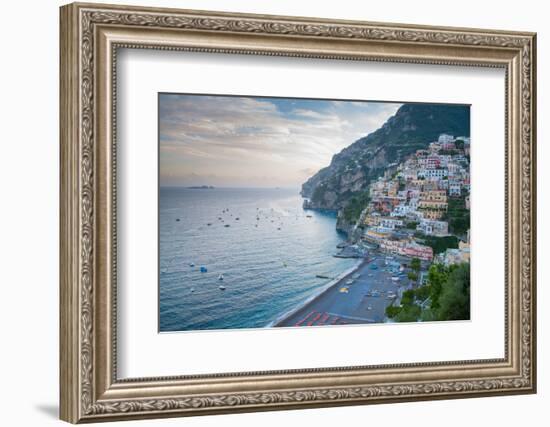 View over Positano, Costiera Amalfitana (Amalfi Coast), UNESCO World Heritage Site-Frank Fell-Framed Photographic Print