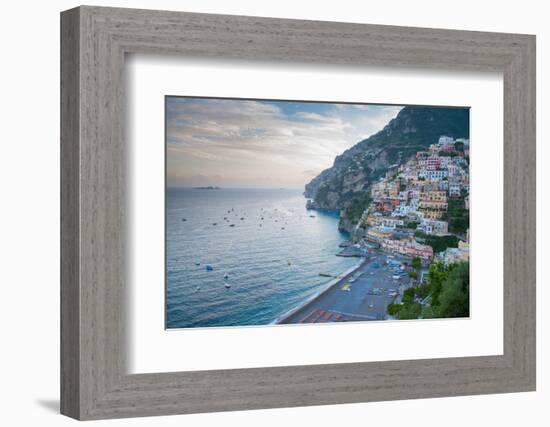 View over Positano, Costiera Amalfitana (Amalfi Coast), UNESCO World Heritage Site-Frank Fell-Framed Photographic Print