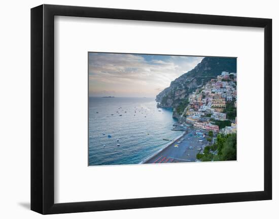 View over Positano, Costiera Amalfitana (Amalfi Coast), UNESCO World Heritage Site-Frank Fell-Framed Photographic Print