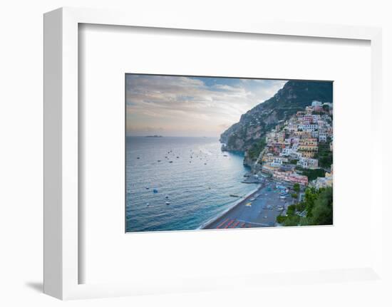 View over Positano, Costiera Amalfitana (Amalfi Coast), UNESCO World Heritage Site-Frank Fell-Framed Photographic Print